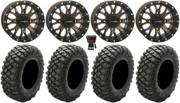 System 3 ST-3 Bronze 14″ Wheels 30″ Crawler XG Tires Can-Am Maverick X3 / Honda Pioneer 1000 / Talon