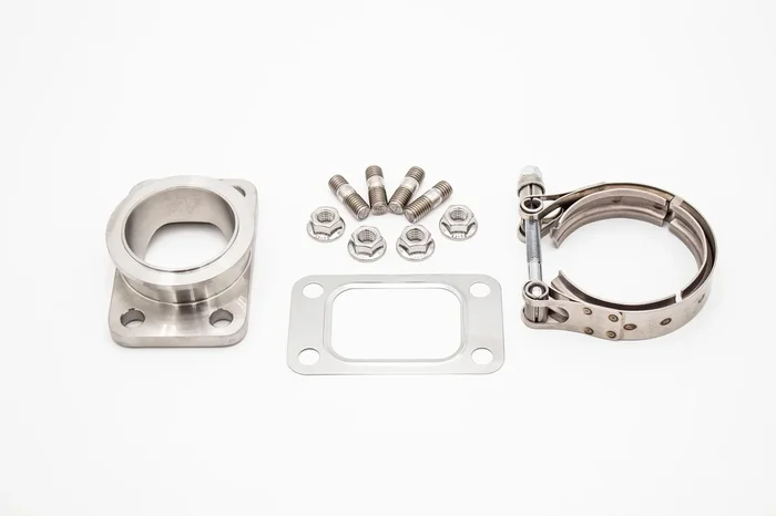T3 to V-Band for GT, GTX, G-Series, Precision PTE TIAL Turbo Adapter Flange Kit – SS304 Cast