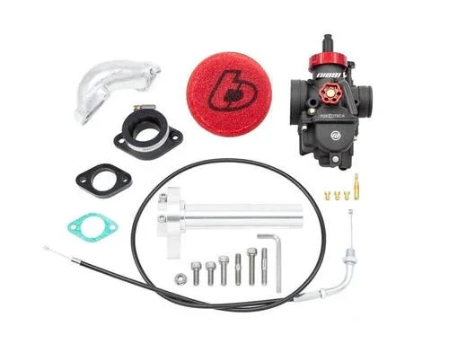 TB Parts Race Head Carb Kit, Nibbi PE26, 1/4 Turn Throttle – KLX110