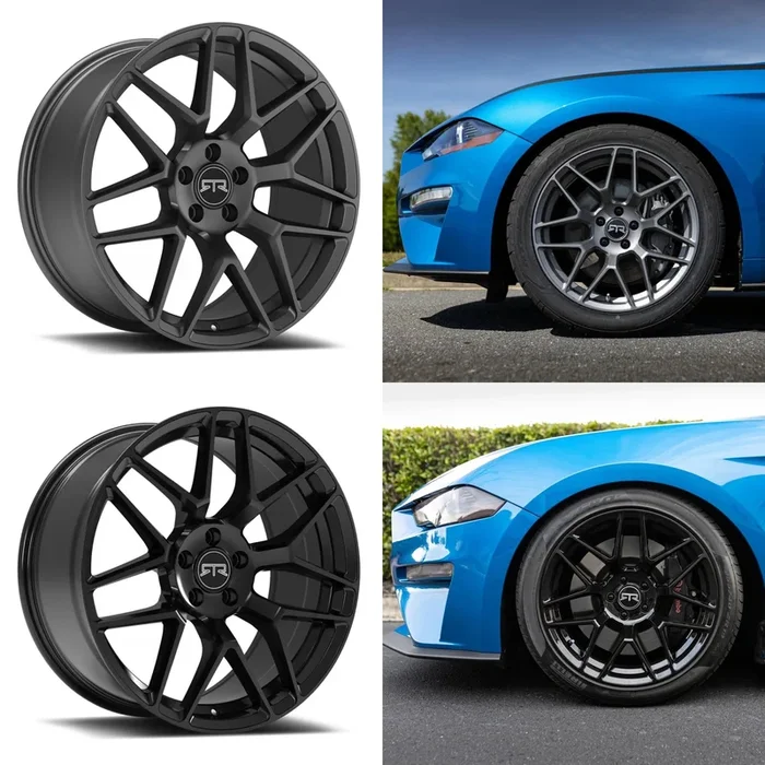 Tech 7 Wheel Kits (Set of 4 in Square/Staggered Combo) for Mustang 2005-23 & 2024+ | RTR