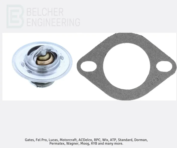 Thermostat & Gasket Chevrolet Corvette 1953-1991 C3 C4 C2 C1 180F 33624, 200-180