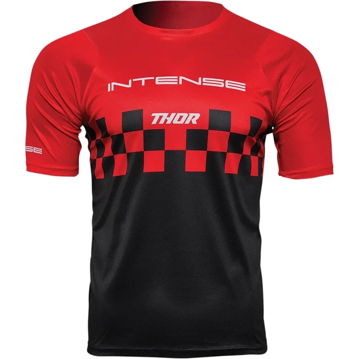 Thor Intense Chex Jersey – Red/Black – Small [MPN: 5120-0139]