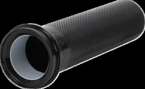 THRASHIN SUPPLY CO. Throttle Tube – Knurled – 1″ – TBW – Black TSC-2704-1