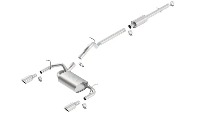 Touring Cat-Back Exhaust for Jeep Wrangler 3.6L 2012-18 | #140459 | Borla