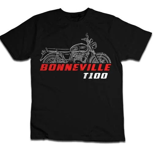 Triumph Bonneville T100 2002-2016 T-Shirt, Motorcycle Tee for Riders