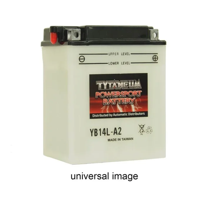 Tytaneum Powersport Battery YB14A-A2, with electrolyte [MPN: YB14A-A2FP]