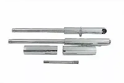 V-Twin Billet Mega Fork Leg Set Chrome 24-9020