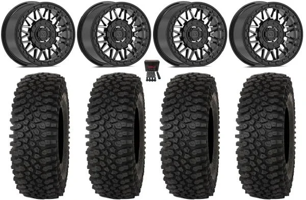 Valor V08 Beadlock 15″ Wheels Dark Tint 32″ Roctane STX Tires Polaris RZR XP 1000 / PRO XP / Ranger XP 900/1000