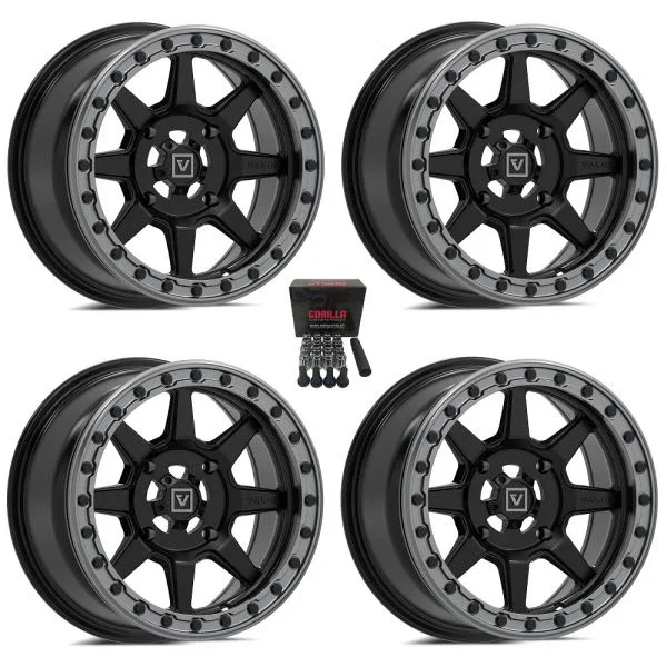 Valor V13 Beadlock 15″ Wheels Black Polaris Sportsman / RZR / Ranger