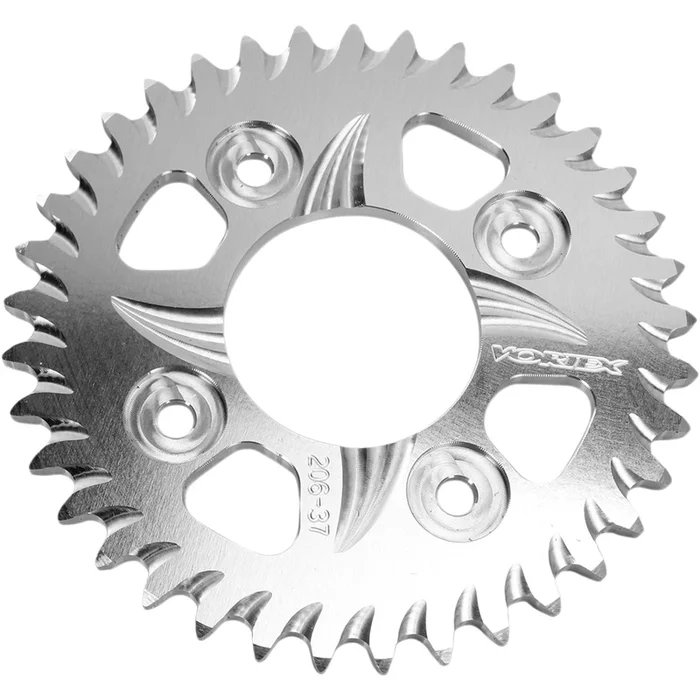 Vortex Aluminum Sprocket – Silver – Rear – 420 – 37-Tooth for KTM 206-37
