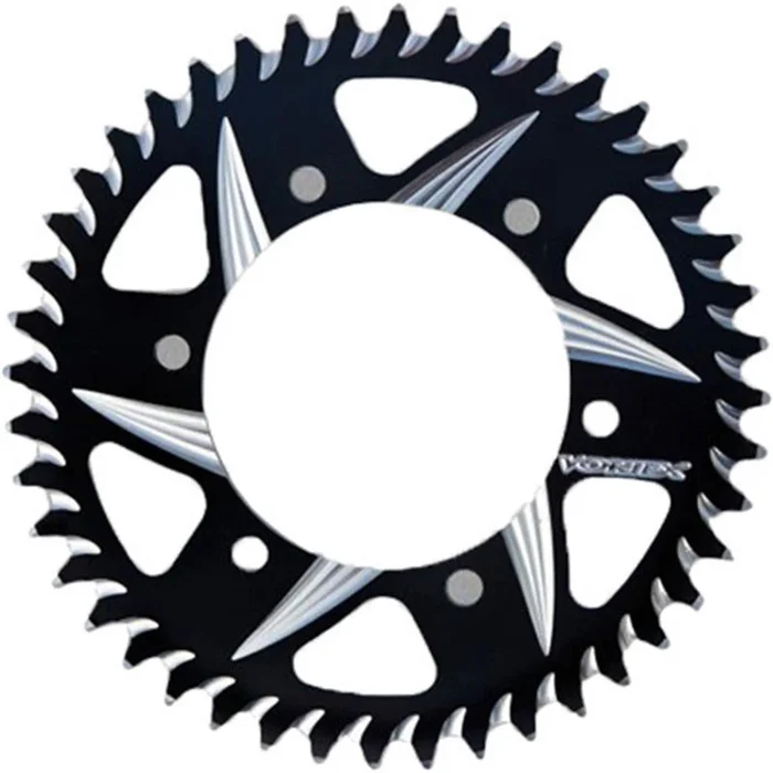 Vortex CAT5 Rear Aluminum Sprocket – 520 – 44-Tooth Black Hardcoat [MPN: 435ZK-44]