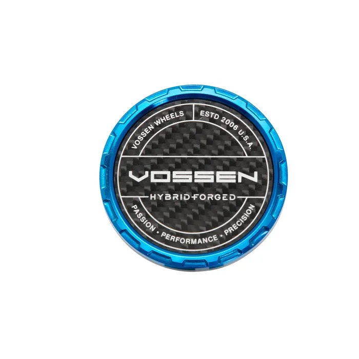 Vossen Carbon Hybrid Forged Billet Sport Cap for VF & HF Series Wheels (Fountain Blue) – Twill Weave Carbon