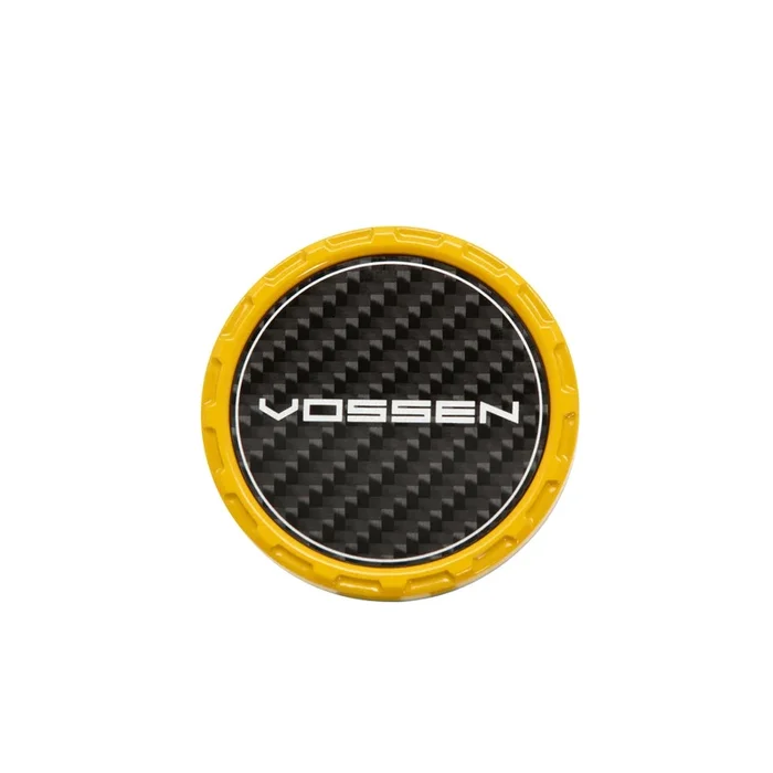 Vossen Classic Carbon Billet Sport Cap for VF & HF Series Wheels (Canary Yellow) – Twill Weave Carbon