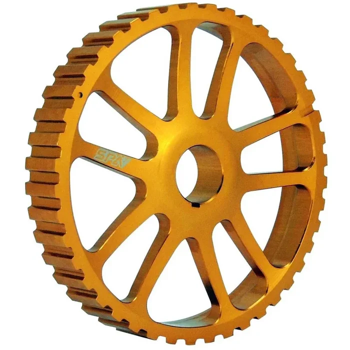 VW 74-98 8V Y series lightweight fixed cam pulley / intermediate shaft – Gold