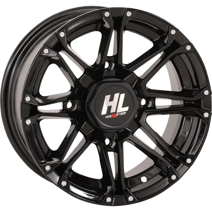 Wheel HL3 Front/Rear Gloss Black W/Machined – 12×7 – 4/110