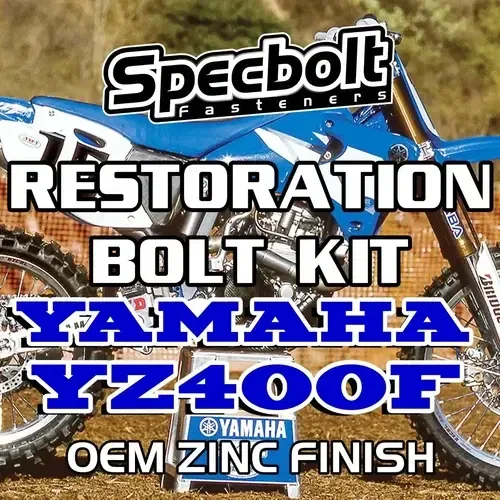 YZ400F Restoration Bolt Kit For Yamaha YZ400 98′ 99′ Specbolt OEM Zinc Finish