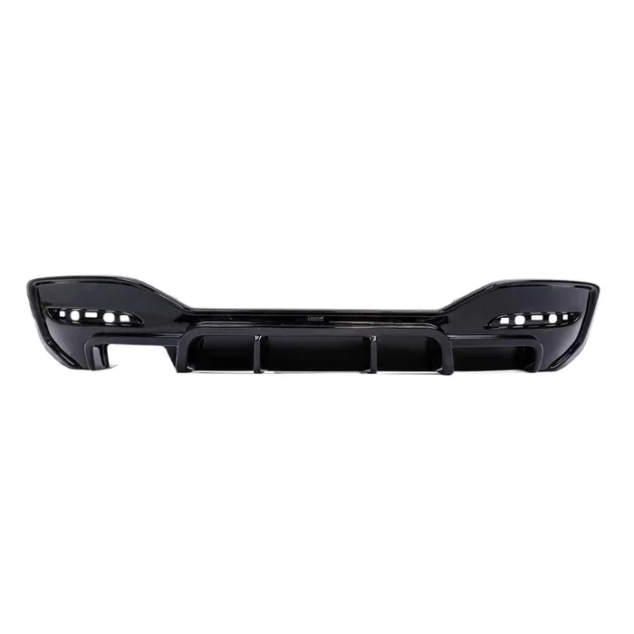 ZAERO Design BMW 1 Series LCI Single Exit EVO-1 Rear Diffuser In Gloss Black (F20/F21 118i, 120i, 125i, 120d M Sport)